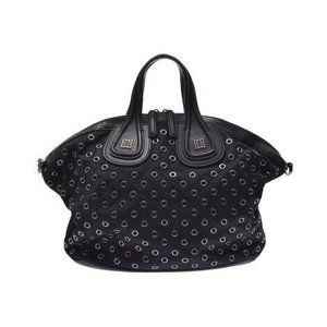 Givenchy Nightingale Handbag nylon leather black strap